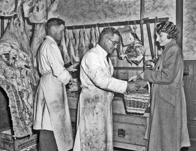 Blake, Queen Street butcher, 1947