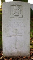 The grave of Great War casualty Francis Philip Robert at Fort Pitt Military Cemetery, Kent