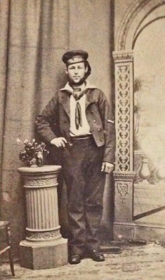 Young boys often wore sailor suits for a formal portrait in the late Victorian era, but was this a real matelot?...