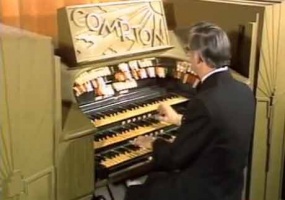 Stanley Sackett at the organ