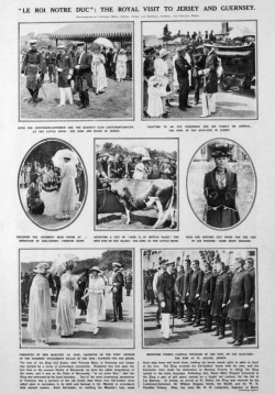 The 1921 visit of King George V and Queen Mary from the Illustrated London News