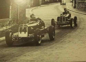 Two grand prix cars of pre-war vintage
