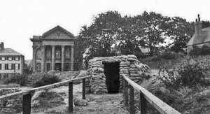 Another former Sandringham Hotel was sited on Colomberie with the Royal Crescent behind. Now the site of Berkeley Court
