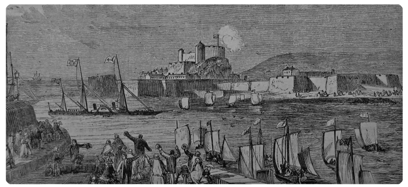 Queen Victoria arrives