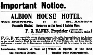 1899 Evening Post advert