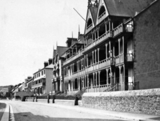 A 1910 image from amateur photographer G W McDougal's album, which is held by Jersey Heritage. The picture was wrongly captioned Victor Hugo Hotel