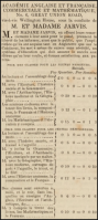 Mr and Mrs Jarvis ran an English and French commercial and mathematics academy in Great Union Road in 1850