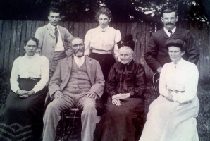 Marie Dolbel and her husband Henry Ridgway, and their children Annie, Mary, Samuel, Alice and Henry Peter