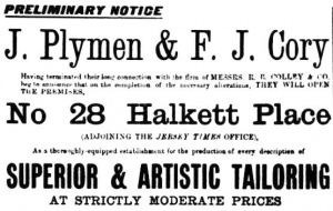 1897: Frederick John Corey was a clerk before he became a tailor