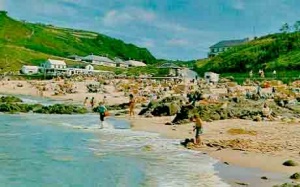 Greve de Lecq beach in the 1970s