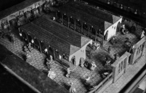 A model in the collection of La Société Jersiaise of the original Halkett Place Market, wrongly described in their photographic archive as the Minden Place cattle market