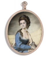 Ann Magdalene Noel (1758-1787), a miniature by Philippe Jean, her husband