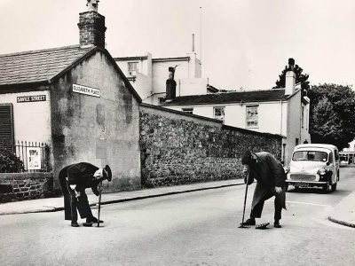 Checking for a water main leak in Elizabeth Place