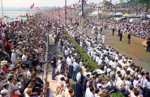 ... and, thanks to AI, what it looked like on the day in colour