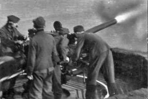 Firing a field gun