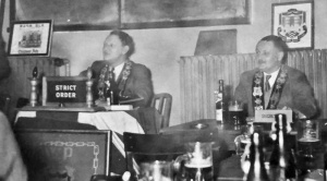 Francis George Le Masurier presiding at a RAOB meeting