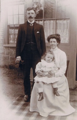 Philip John Noel and Mabel Elise, nee Becquet, with their son Philip Edward, born in 1909