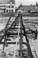 Storm damage to the bridge in 1931