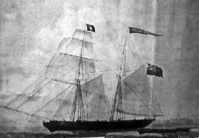 A schooner built for and operated by the Deslandes family