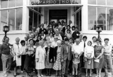 Poingdestre family members from around the world gathered at the Ommaroo in 1986