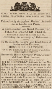 Visiting dentists were based at here in 1832