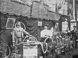 Willmore's Cycle School was in Gloucester Street. This was a trade show promotion
