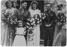 1946 marriage of Gerald Percival Jackson (1919-2006) and Fayette, nee Woodman (1922-2013)