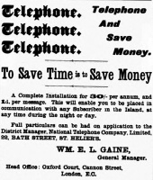 1899 Evening Post advert