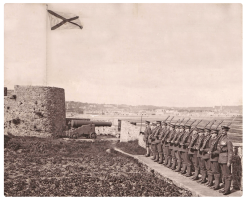 The handing of the castle keys to the States in 1923