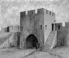 A reconstruction of how the castle may have looked by Norman Rybot