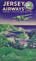 Jersey Airways 1937 timetable