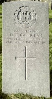The grave of Great War casualty Donald Elias Gallichan at Londonderry City Cemetery
