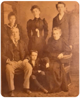 Nicolas and Eliza Le Dain, nee Fleming, with their family