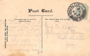A birthday greetings card sent to Annie Hooper in 1907. We have not been able to identify her