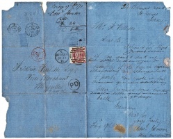 ... the inside of the letter, asking for wine samples