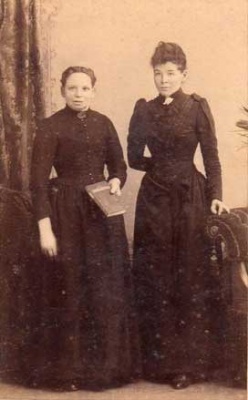 A portrait of two ladies by Price