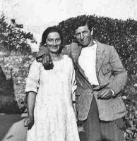 Gladys Ada Lempriere (1893- ), sister of Phyllis and Stella, with her husband Philip Gough Carre (1895- )