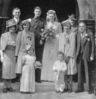 The 1943 wedding of Royston Philip Jeandron and Elsie Margaret White