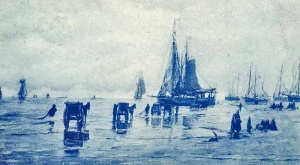 Cargoes were unloaded on the beach before there were any harbours