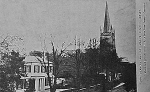 The church and the Deanery in 1907