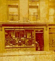 The Bissons' earlier shop at 16 Charing Cross on the opposite side of the road