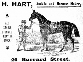 H Hart, saddle maker