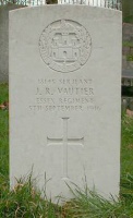 The grave of Great War casualty John Raymond Vautier at City of London Cemetery & Crematorium, Manor Park, Essex