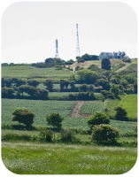 Les Platons telecoms and television masts