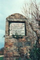 A sign at an entrance to Commune de La Gruchetterie, commonly known as Jardin d'Olivet