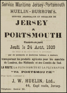Jersey to Portsmouth in 1939