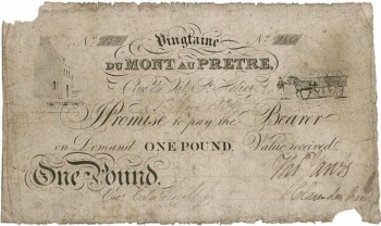 Mont au Pretre 1834 banknote