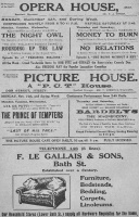 Entertainment adverts in 1927