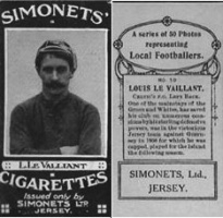 A 1925 cigarette card for Louis Le Vaillant