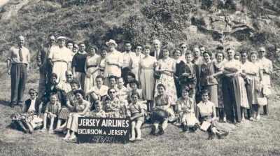 A Jersey Airlines excursion in 1955